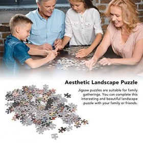 Weikeya Puzzle en Papier, Puzzle de Paysage esthétique divertissant de 1000 pièces avec Grande Doublure pour Les réunions de 