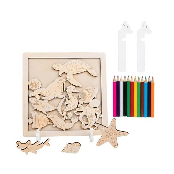 KieTeiiK Puzzles pour Enfants pour Adultes Familles Et Enfants Âgés 3 Ans Et Cadeaux Éducatifs Couleurs Et Formes Compétences