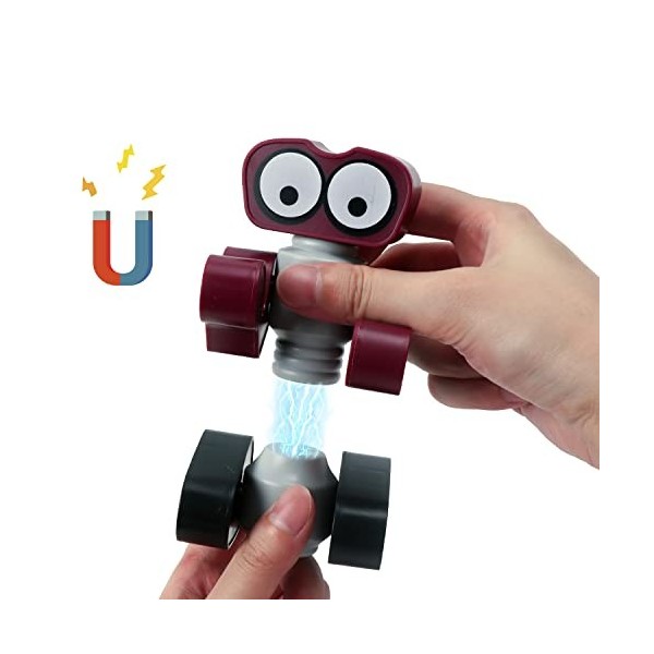 Robots Magnétiques Jouet, Ensemble de Jeu Educatif STEM pour Jouets Empilables, Ensemble de Blocs de Construction Magnétiques