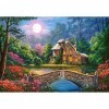 Castorland-1000 pièces-Maison dans Le Jardin de la Lune Puzzle, Castorland_C-104208-2, Multicolore