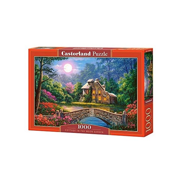 Castorland-1000 pièces-Maison dans Le Jardin de la Lune Puzzle, Castorland_C-104208-2, Multicolore