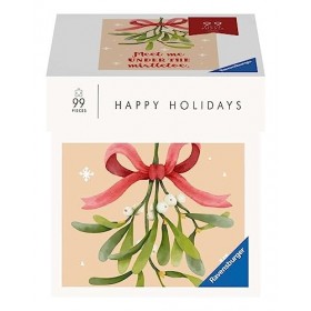 Ravensburger Puzzle 17358 - Happy Holidays - Meet me Under The Mistletoe - 99 Teile