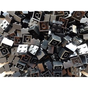LEGO Bricks: Black 2x2. Part 3003 X 50 by LEGO
