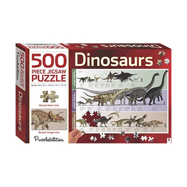 Puzzlebilities Dinosaurs 500 Piece Jigsaw Puzzle