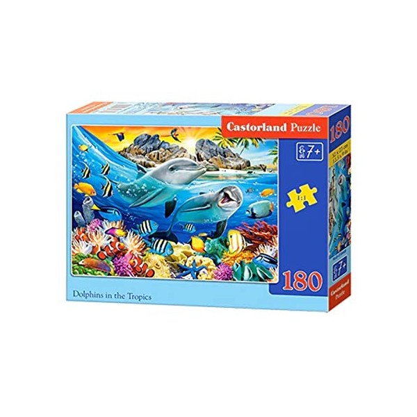 Castorland Puzzle 180 pièces : Dauphins sous Les Tropiques