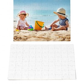 Puzzle Vierge, 6 Jeux de Sublimation Vierges Puzzles Blanc Puzzle Blanc Puzzles DIY Transfert Thermique Presse à Chaleur Arti