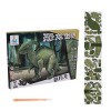 ibasenice 1 Ensemble 39 Puzzle Dinosaure Puzzles De Dinosaures en 3D Puzzles De Bricolage Jouet Trieur De Forme De Dinosaure 