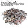 KUIDAMOS Jeu de Puzzle en Papier, 1000 pièces de Puzzle de Paysage esthétique Code de Forme différente Passez du Temps Libre 