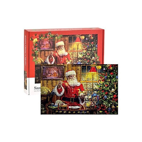 ZONEWD Puzzles en Carton de Noël - Puzzle en Carton de Noël | Puzzle de 1000 pièces pour Les Vacances de Thanksgiving pour, F