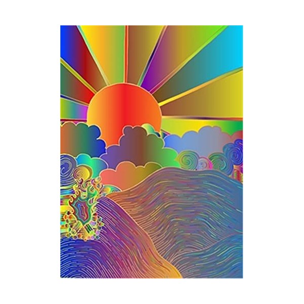 Jigsaw Puzzles 120 Pièces pour Adultes Coloré Sunrise Difficile et Défi Jigsaw Puzzle-25x20cm 9.84x7.87inch 