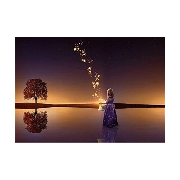 120 Pièces Puzzles pour Adolescents et Adultes Belle Prairie Puzzle en Bois, Meilleur Cadeau pour Adultes et Enfants-25x20cm 