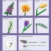 Auspcers Kit de Construction de Bouquet de Fleurs, Adult Botanical Collection Set, Accessoires Décoratifs Créatifs pour la Ma