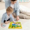 Kuyatioo Puzzles danimaux pour Tout-Petits,Puzzles épais en Bois, Jouet cognitif danimaux | Jouets de motricité Fine pour, 