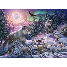 Ravensburger Heart 12908 Puzzle pour Enfants à partir de 7 Ans Motif Loups du Nord, 150 pièces, Multicolore
