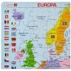 Larsen Puzzle de Cartes Europe régionale