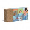 Clementoni Sequence Journée Enfant-boîte de 4 Puzzles 8 pièces -matériaux 100% recyclés-fabriqué en Italie, 3 Ans et Plus, 