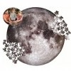 TOPINCN Puzzle de 1000 Pièces pour Adultes, Puzzles Ronds à Motif de Lune Spatiale pour Améliorer la Coordination