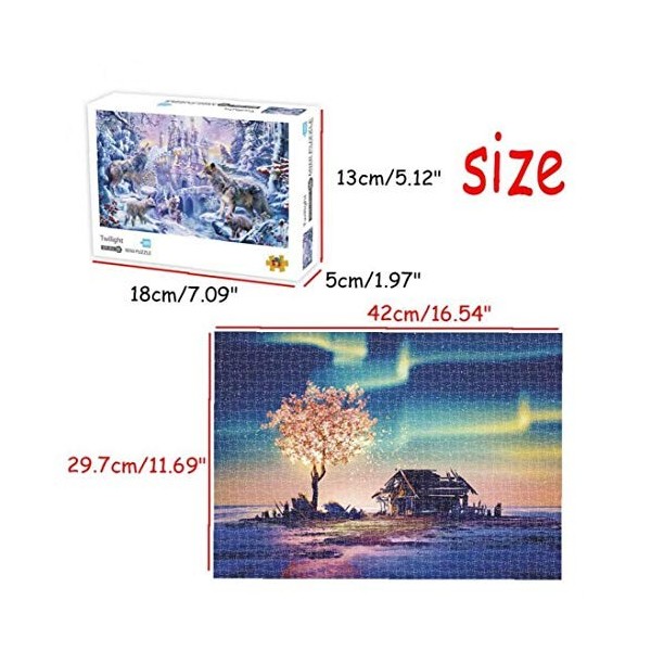 AMOYER Photo Puzzles Mini 1000 Pièces Paysage Puzzles Assembling en Bois Jouets pour Adultes Enfants Jeux pour Enfants Jouets