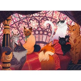 Ravensburger enfants-13362-À la Recherche du Collier magique-300 pièces XXL-Chats de Minuit-Puzzle pour Enfants à partir de 9