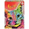 Educa - Tilt Cat Love, Dean Russo | Puzzle de 1000 pièces | Mesure approximative: 68 x 48 cm | Inclut Fix Puzzle pour accroch