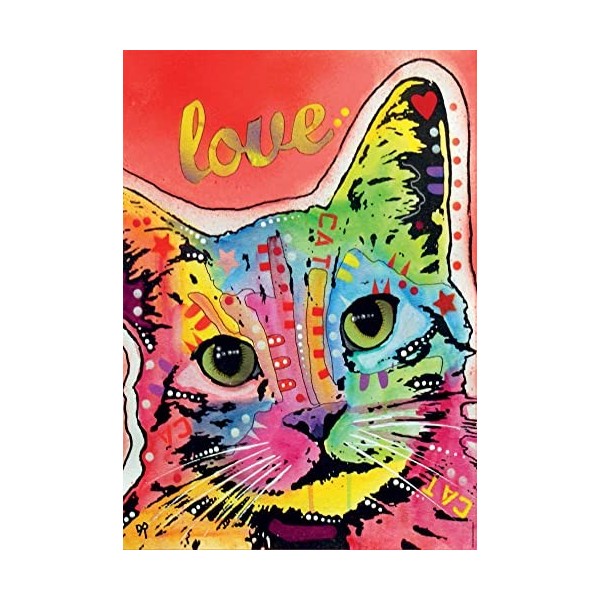 Educa - Tilt Cat Love, Dean Russo | Puzzle de 1000 pièces | Mesure approximative: 68 x 48 cm | Inclut Fix Puzzle pour accroch