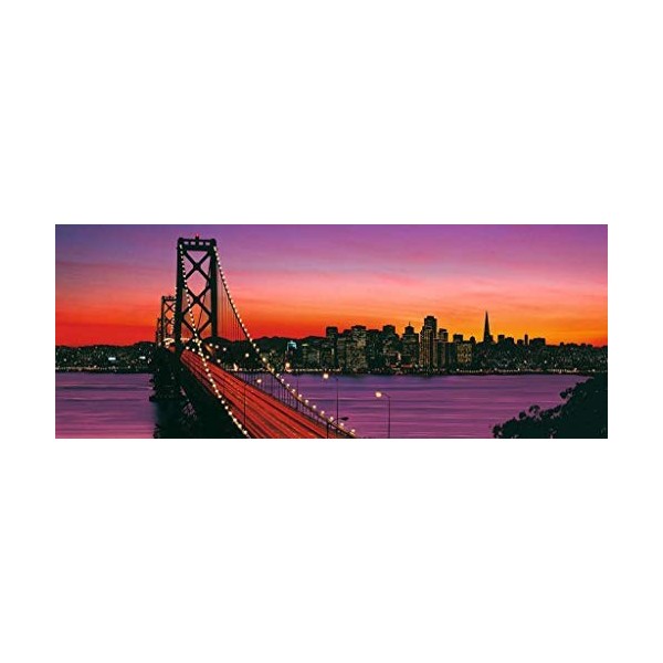 Ravensburger - 15104 - Puzzle panoramique - Pont de Oakland Bay, San Francisco - 1000 pièces