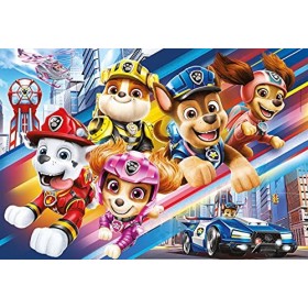 Clementoni- Paw Patrol Supercolor Pat Patrouille-104 pièces, 6 Ans Enfant, Puzzle Dessin animé-fabriqué en Italie, 27529, Mu