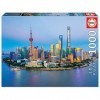 Educa - Shanghai au Coucher du Soleil | Puzzle de 1000 pièces | Mesure approximative: 68 x 48 cm | Inclut Fixe Puzzle pour ac