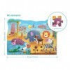 Dodo D300376 Educational in Hot Africa Puzzle 60 Pieces, Various