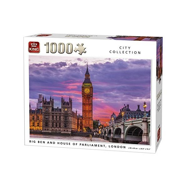 KING- Puzzle 1000 pcs, 5658, Multicolore