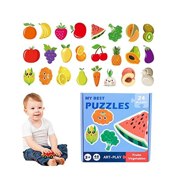 Puzzle Magnétique Véhicules – 36 Pièces – Pour Enfants De 3 à 5 Ans – Thème Océan – Voyage Et Avion – Activité Sans Pile