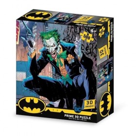 Grandi Giochi DC Comics Joker Puzzle lenticulaire Horizontal avec 500 pièces incluses et Emballage avec Effet 3D-PUD02000, PU
