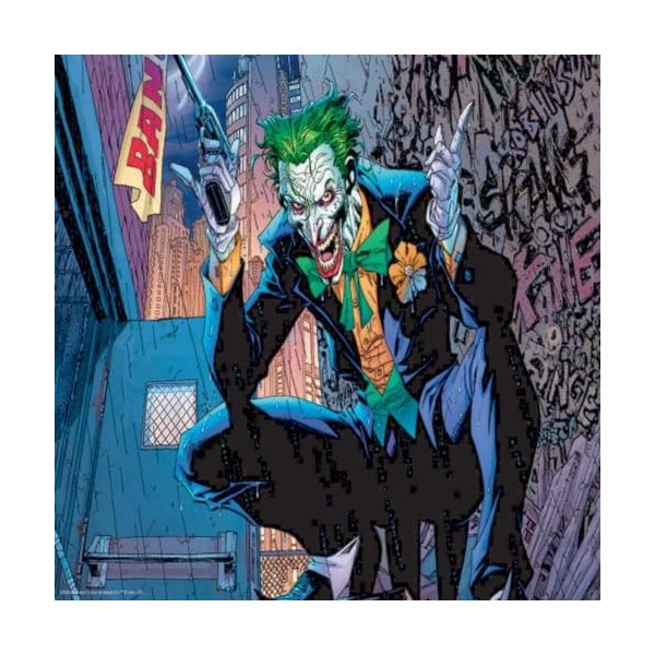 Grandi Giochi DC Comics Joker Puzzle lenticulaire Horizontal avec 500 pièces incluses et Emballage avec Effet 3D-PUD02000, PU