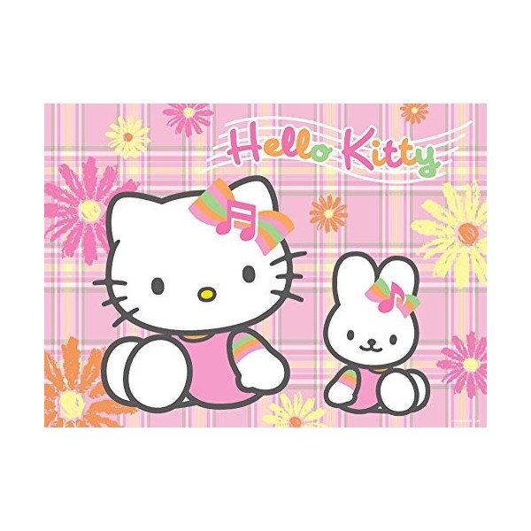 Ravensburger - 10893 - Puzzle Enfant - Hello Kitty au Jardin - 100 Pièces