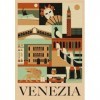 Clementoni- Style in The City Venezia – 1000 pièces, Puzzle Ville, Illustrations dauteur, Vertical, Divertissement pour Adul