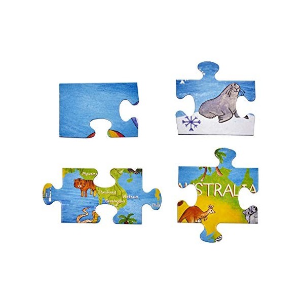 Amonev- Puzzle, 0714573399767, Motif Carte du Monde