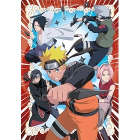 Clementoni Naruto Shippuden – 1000 pièces, Vertical, Divertissement pour Adultes, Puzzle Manga, Anime, fabriqué en Italie, 39