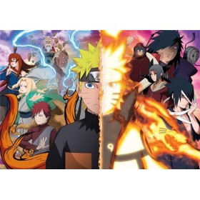 Clementoni Cube – Naruto Shippuden – 500 pièces, Horizontal, Divertissement pour Adultes, Puzzle Manga, Anime, fabriqué en It