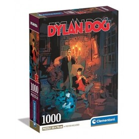 Clementoni Dylan Dog – 1000 pièces, Puzzle Bande dessinée, Illustrations dauteur, Verticale, Divertissement pour Adultes, fa