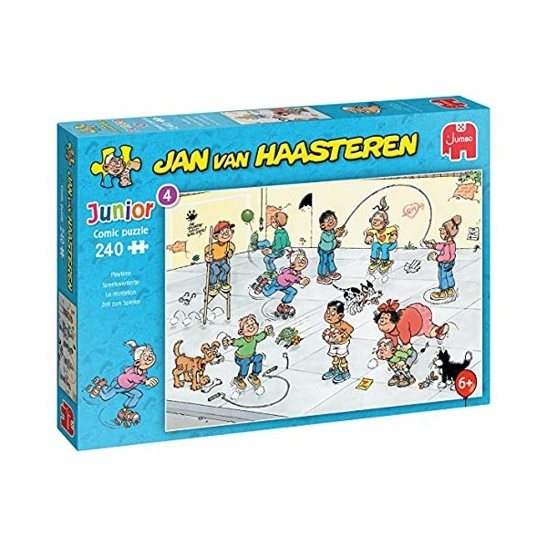 Jumbo Spiele- Jan Van Haasteren Junior-Zeit zum Spielen-240 Teile Jeu de Puzzle, 20061, Multicolore