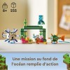 LEGO 21180 Minecraft Le Combat des Gardiens, Set Aventure sous-Marine, Jouet de Construction Enfants +8 Ans et Figurines Mobs