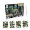 Vaguelly 1 Ensemble 39 Puzzle Dinosaure Puzzles De Bricolage Jouet Puzzle Enfant Jouet Casse-tête pour Enfants Empiler des Jo