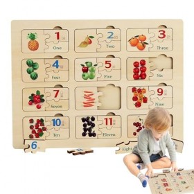 ANATUM Puzzles de nombres pour Les Tout-Petits | Puzzle cognitif des nombres | Tableau dactivités, Jouets de développement p