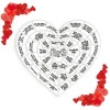 Yiurse Puzzles de la Saint-Valentin, Puzzles en Acrylique pour Adultes | Ensemble de Puzzle Acrylique en Forme de cœur pour A