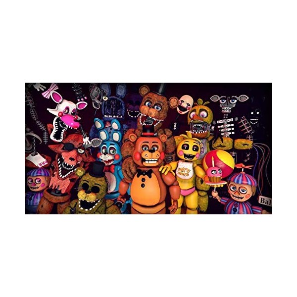 FNAF Puzzles Cinq Nuits Jeu de Puzzles en bois personnalisés Puzzles de sécurité pour violation de sécurité 1000 pièces/500 p