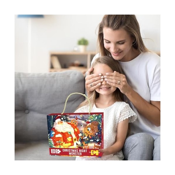 Storaffy Puzzle de Noël de Dessin animé | Puzzle de Noël décoratif pour - Jouet éducatif dapprentissage pour Centre déducat