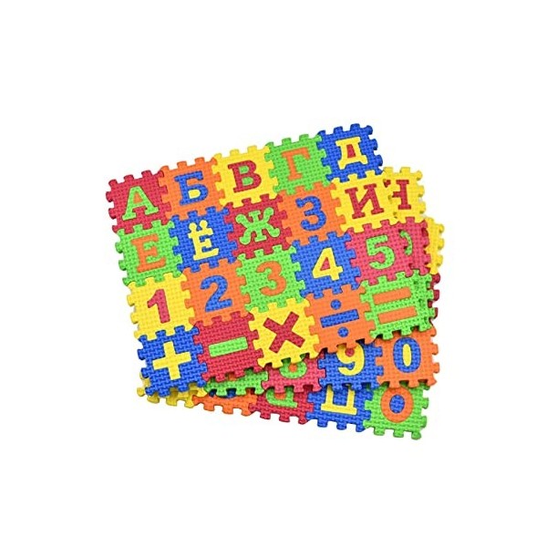 perfk Puzzle Play Mat Alphabet Number EVA Crawling Mat pour Bébé Jouant à Lapprentissage