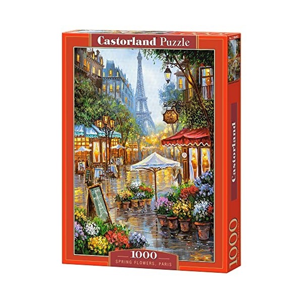 Castorland C-103669 - Puzzle Fleurs de Printemps, Paris, 1000 pièces