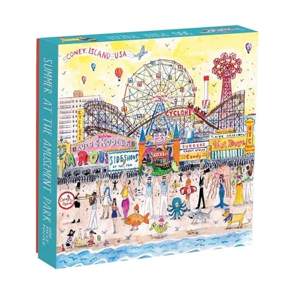 Michael Storrings Summer at The Amusement Park 500 Pc Puzzle