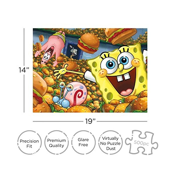 signs-unique Bob l´éponge Puzzle Krabby Patties 500 pièces 